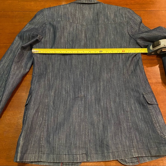COPY - Aolige men's club dark blue jeans blazer size 44 from Italy 💙 - Picture 8 of 11